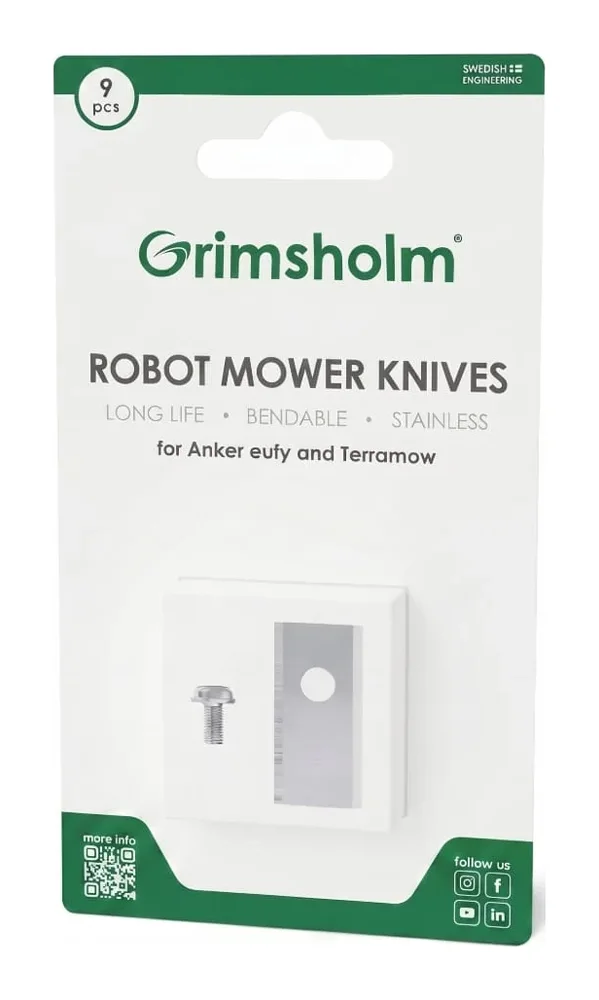 eufy knive til Anker Eufy & Terramow robotplæneklipper, 9 stk.