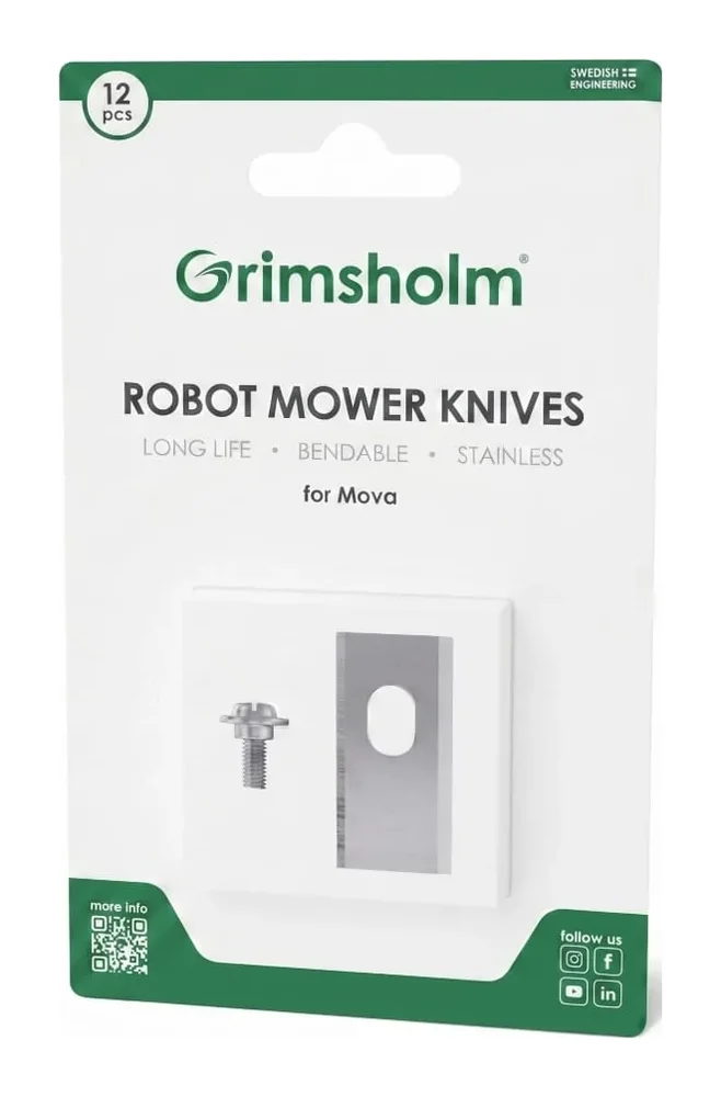 Mova knive til robotplæneklipper, 12 stk.