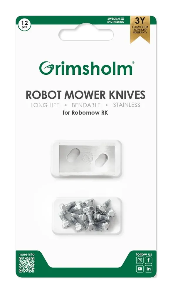 Robomow knive til RK robotplæneklipper, 12 stk.